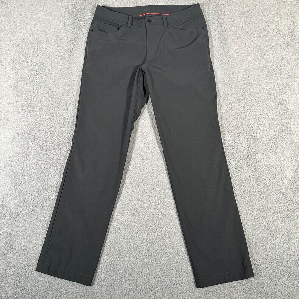 Lululemon Pants Mens Size 32x31 Gray ABC‎ Chino Casual Stretch Performance READ